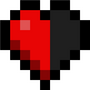 minecraft half a heart